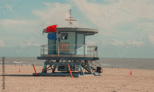 lifeguard tower on the beach © Alberto GV PHOTOGRAP