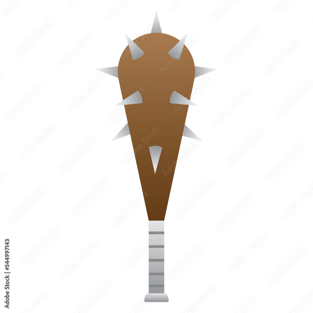 Isolated mace weapon medieval icon Vector Isolated mace weapon medieval icon Vector