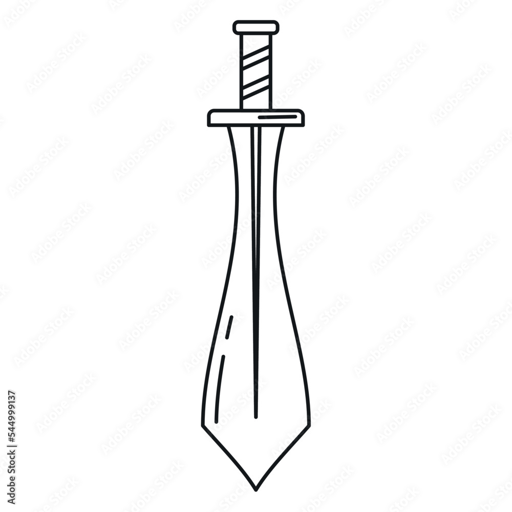 Isolated sword weapon medieval icon Vector Isolated sword weapon medieval icon Vector