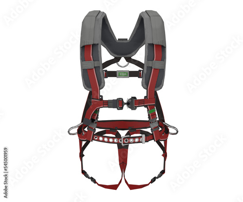 3d rendering realistic construction safety harness photo