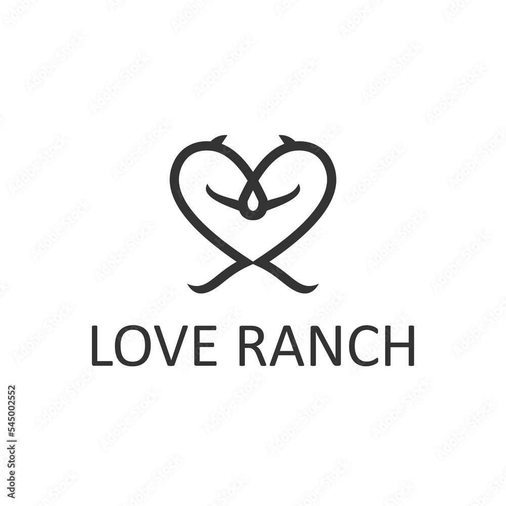 love horse logo design inspiration