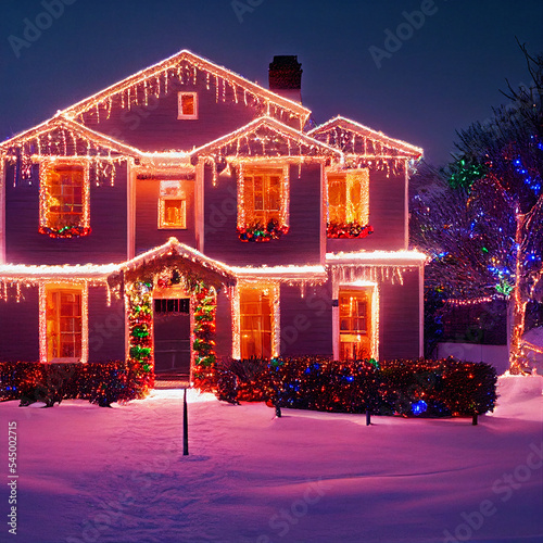 Cozy Christmas Night made with AI