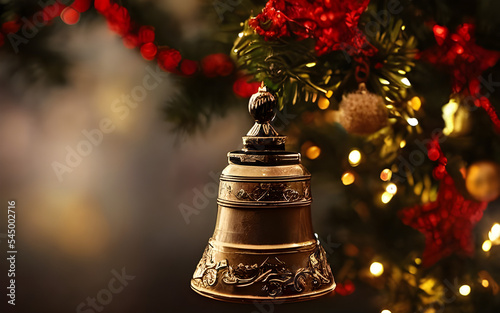 christmas bell on the tree