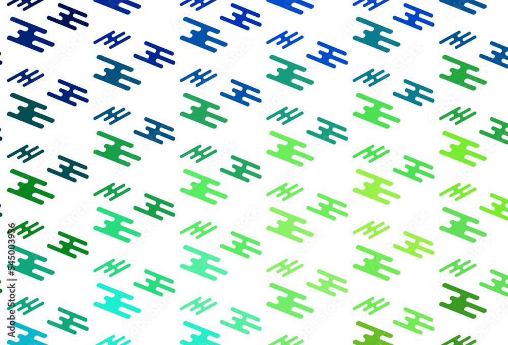 Light Blue, Yellow vector backdrop with long lines.