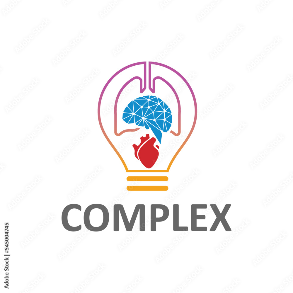 lights, lungs, brain, heart abstract logo design lights, lungs, brain, heart abstract logo design