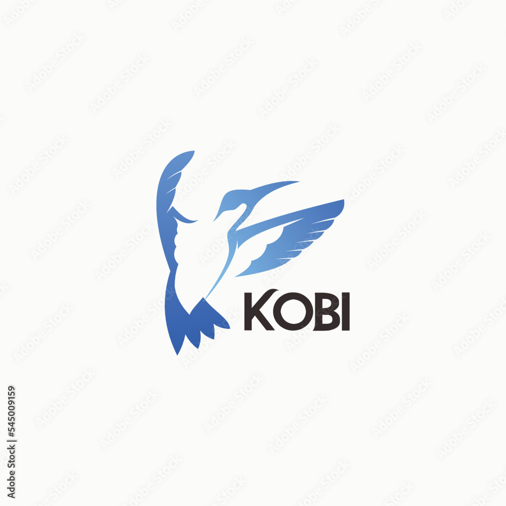 Colibri corporate logo. Bird icon design Colibri corporate logo. Bird icon design