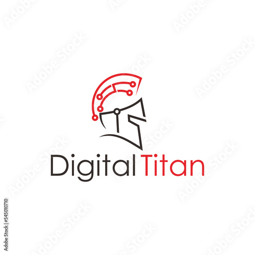 Digital and Spartan Logo, Ancien Spartan Warrior Helmet