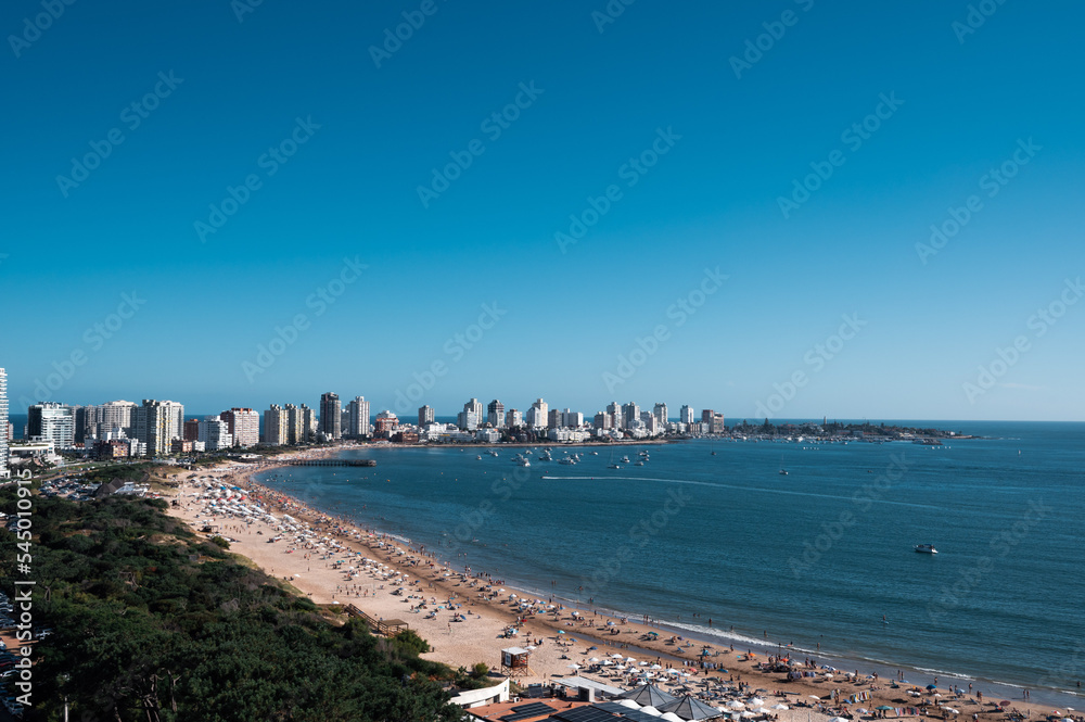 punta del este city, modern city next to the beach