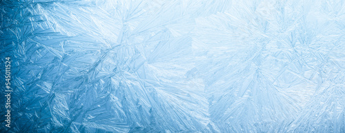 Fotografia, Obraz Winter frost patterns on glass