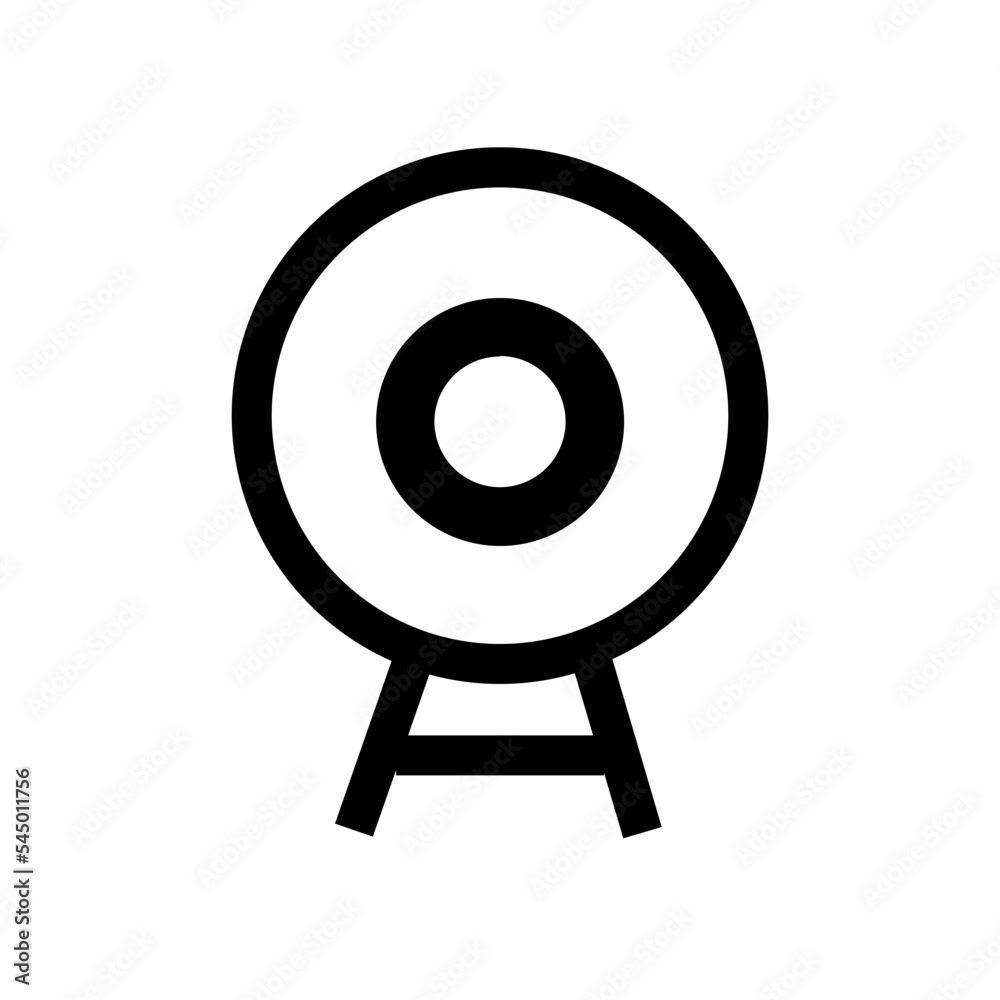 Aim Crosshair Dartboard Objective Icon Aim Crosshair Dartboard Objective Icon