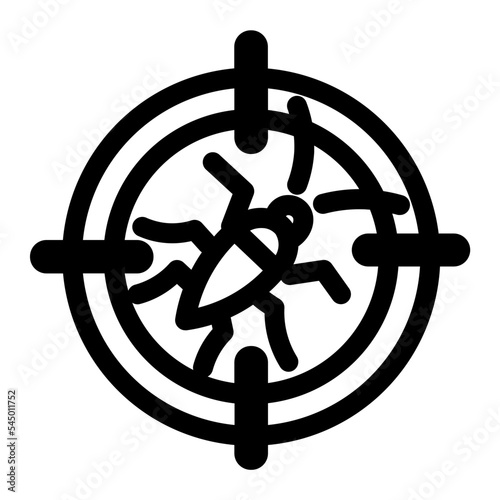 Aim Cockroach Control Insect Pest Search Target Icon