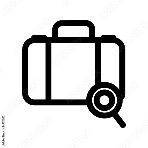 Airport Check Luggage Protection Security Serach Terminal Icon