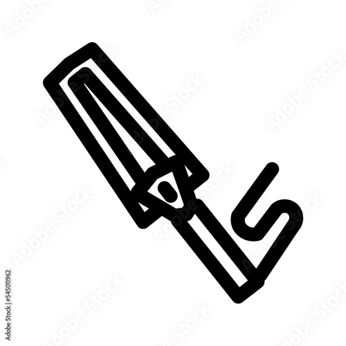 airport detector hand metal security icon