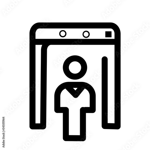 Airport Detector Inspection Security Icon