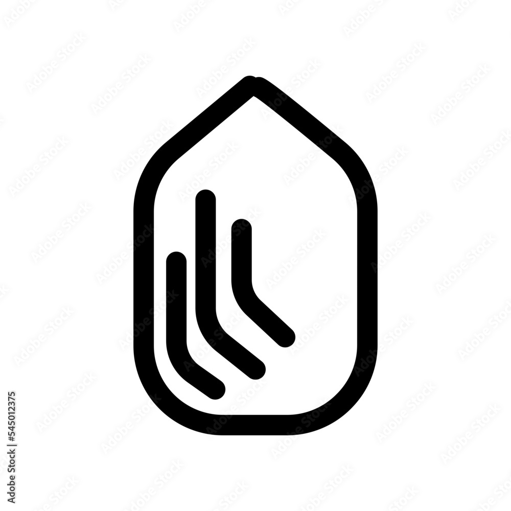 Fototapeta premium Allergen Almond Diet Food Icon