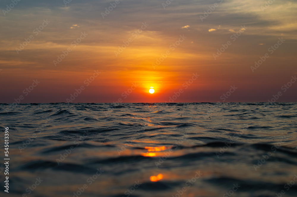Sunset in clear waters of Northern Australia. Sunset in clear waters of Northern Australia.
