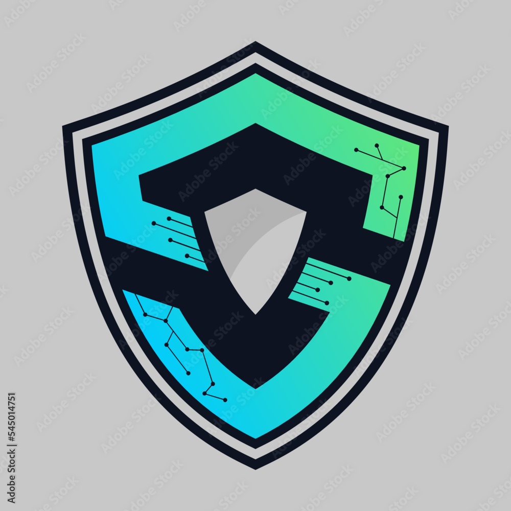 Cyber security technology letter S logo vector Cyber security technology letter S logo vector