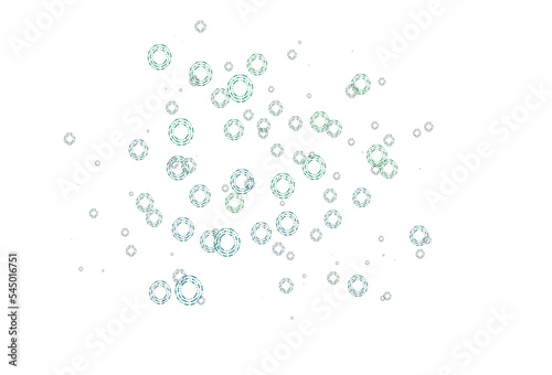 Light Blue, Green vector backdrop with dots.