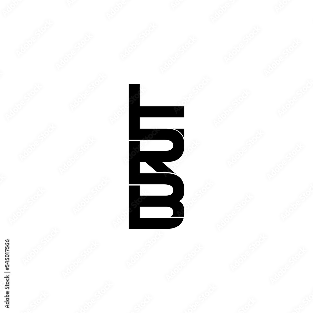 trb letter initial monogram logo design trb letter initial monogram logo design
