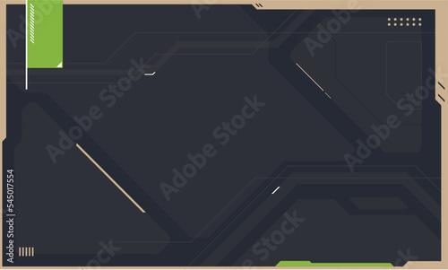 Modern cyberpunk poster futuristic abstract hud