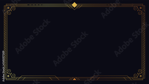 Golden decorative frame