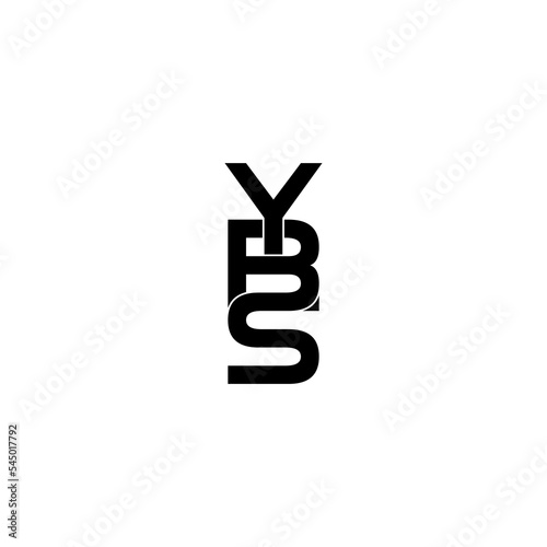 ybs letter initial monogram logo design photo