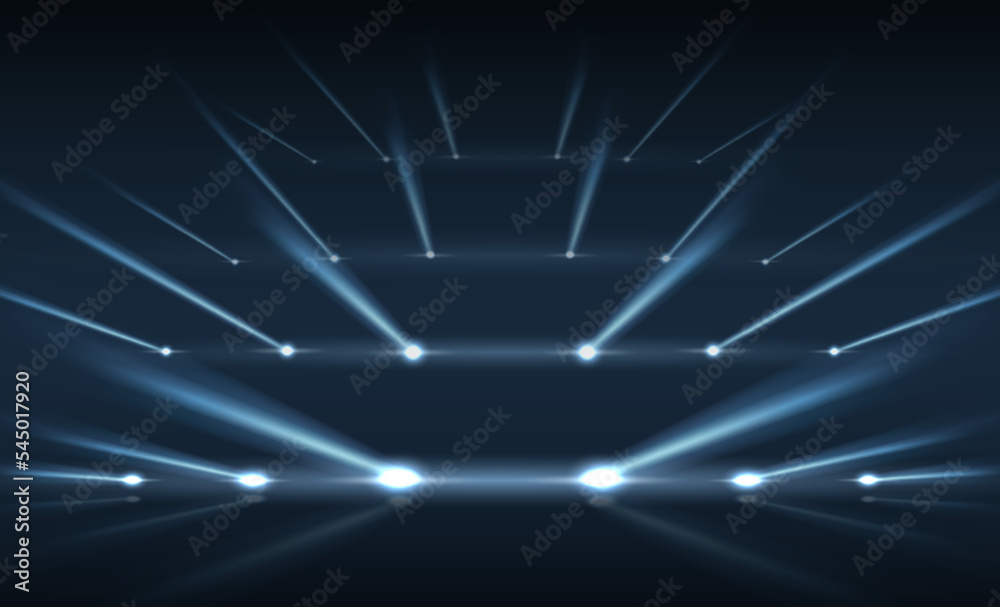 Abstract blue light rays background. Luminous stripes on a dark background. Vector illustration Abstract blue light rays background. Luminous stripes on a dark background. Vector illustration
