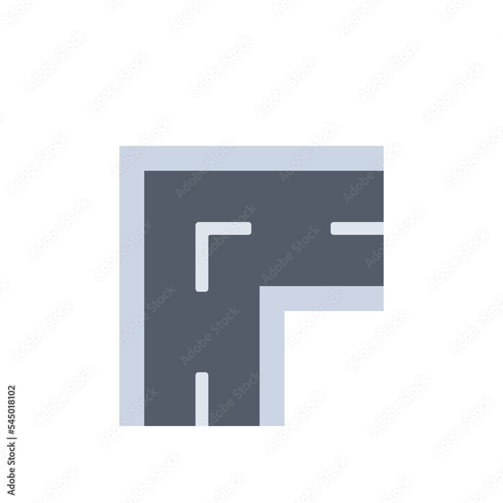top view road elements vector for creating a route on the navigation map top view road elements vector for creating a route on the navigation map