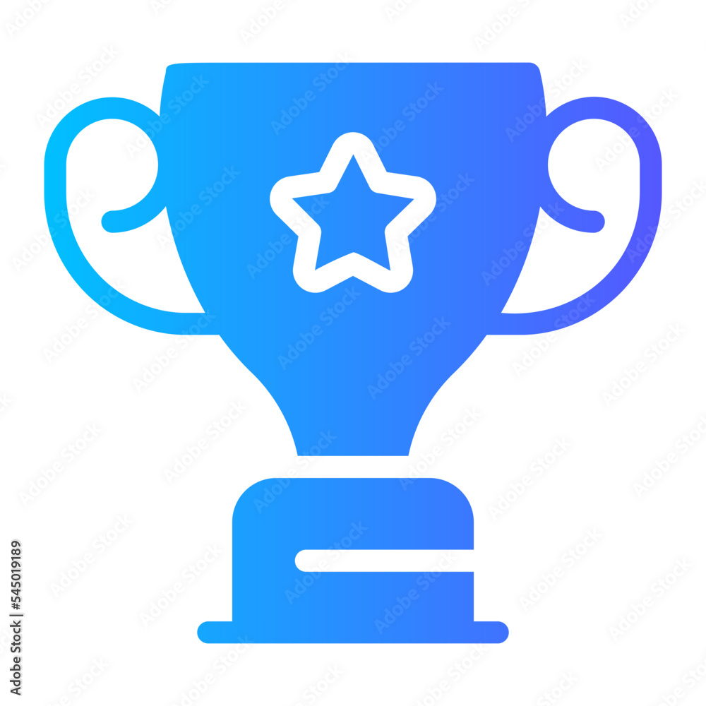 trophy gradient icon trophy gradient icon