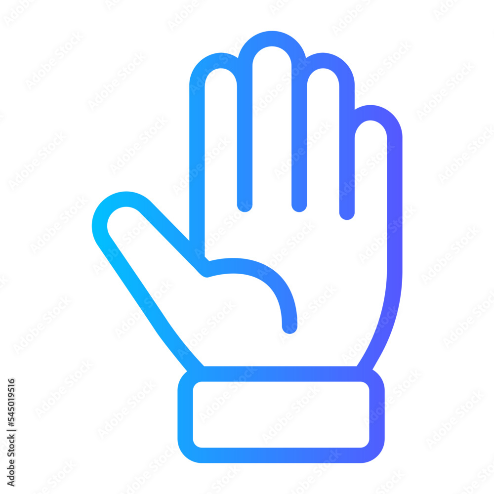 sports gloves gradient icon sports gloves gradient icon