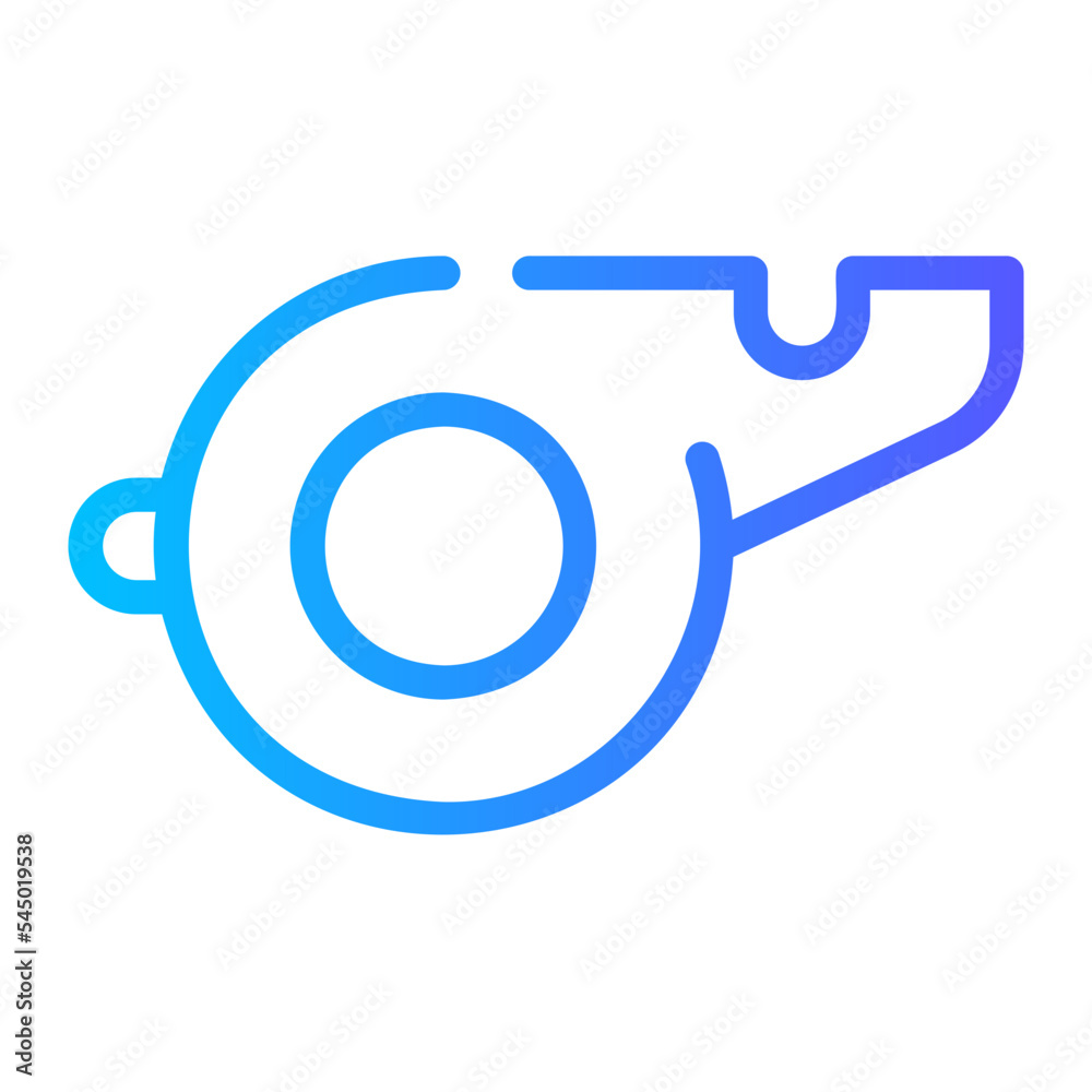 whistle gradient icon whistle gradient icon
