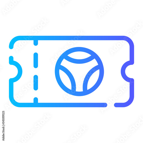 ticket gradient icon