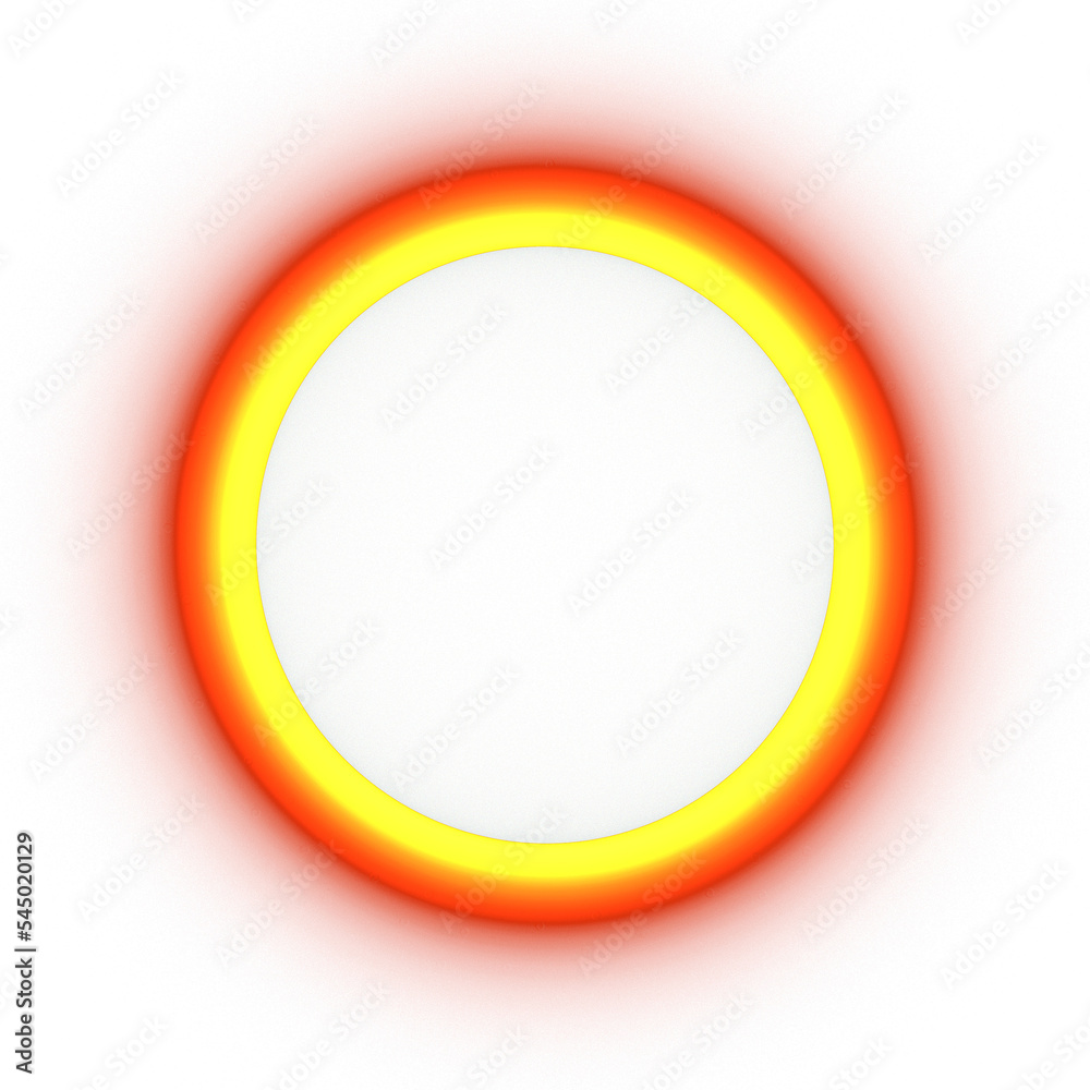 hot glowing circle hole