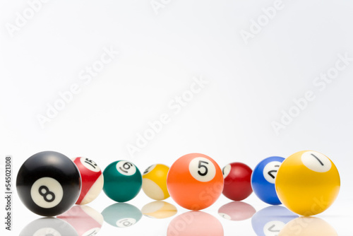 billiard balls photo