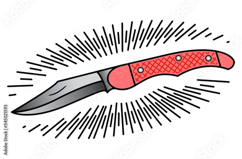 Pocket Knife Illustration