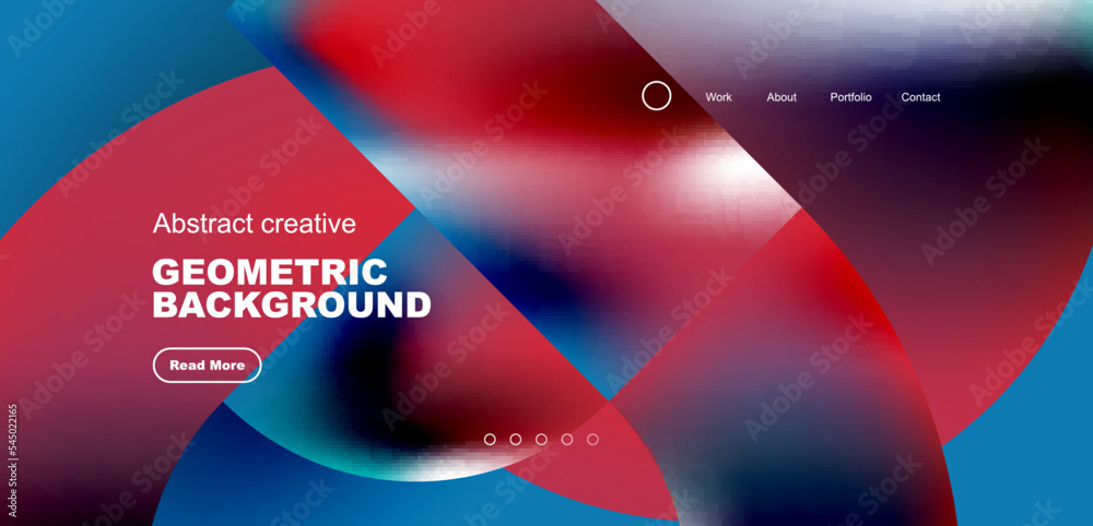 Abstract circles and round elements geometric background. Vector illustration for wallpaper, banner, background, leaflet, catalog, cover, flyer Abstract circles and round elements geometric background. Vector illustration for wallpaper, banner, background, leaflet, catalog, cover, flyer