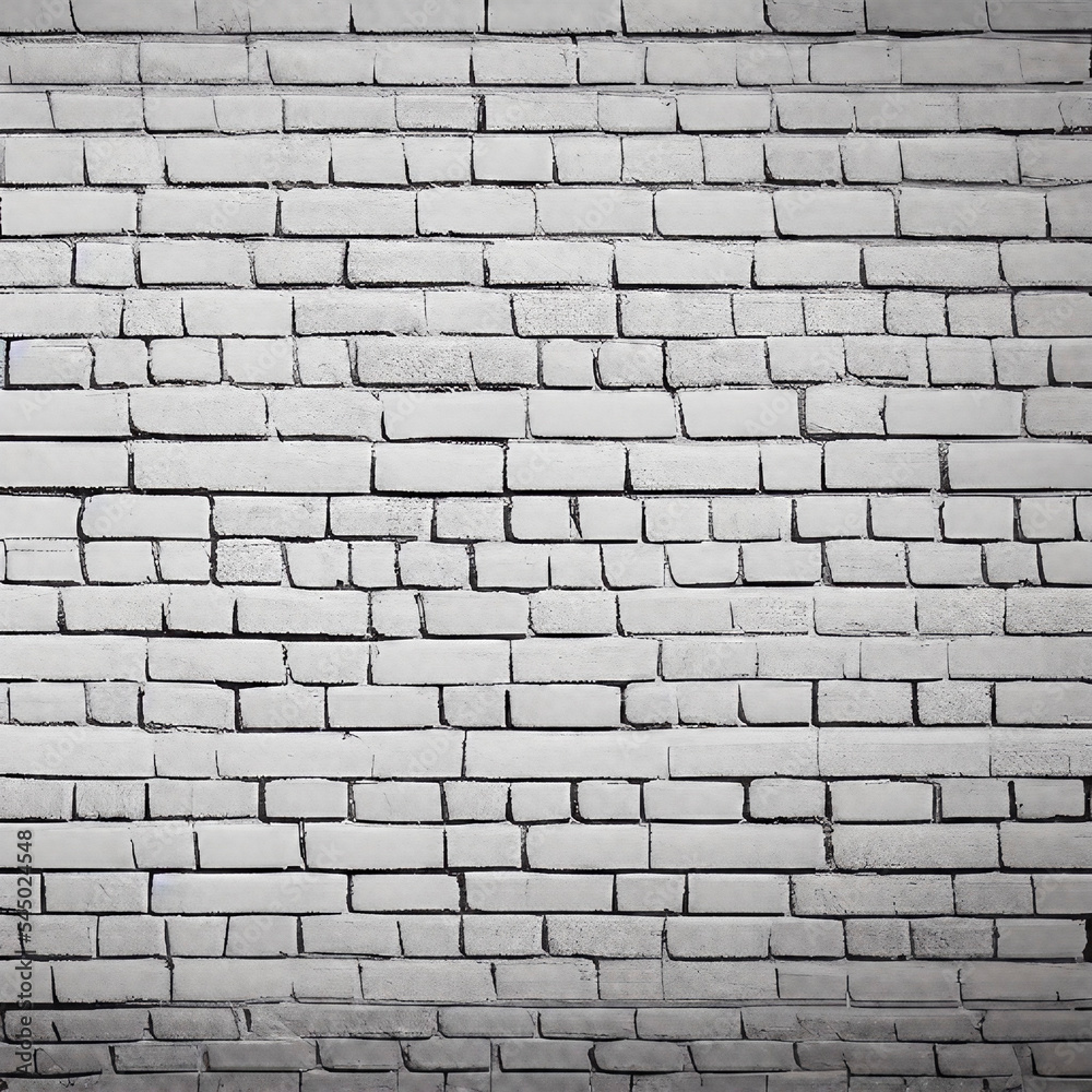 Fototapeta premium White Washed Textured Brick Wall Background
