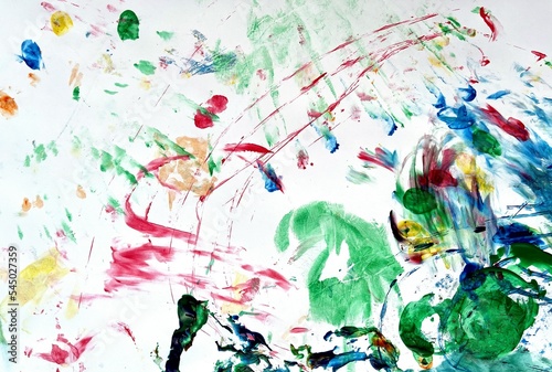 Child paint colorful background. Abstract design