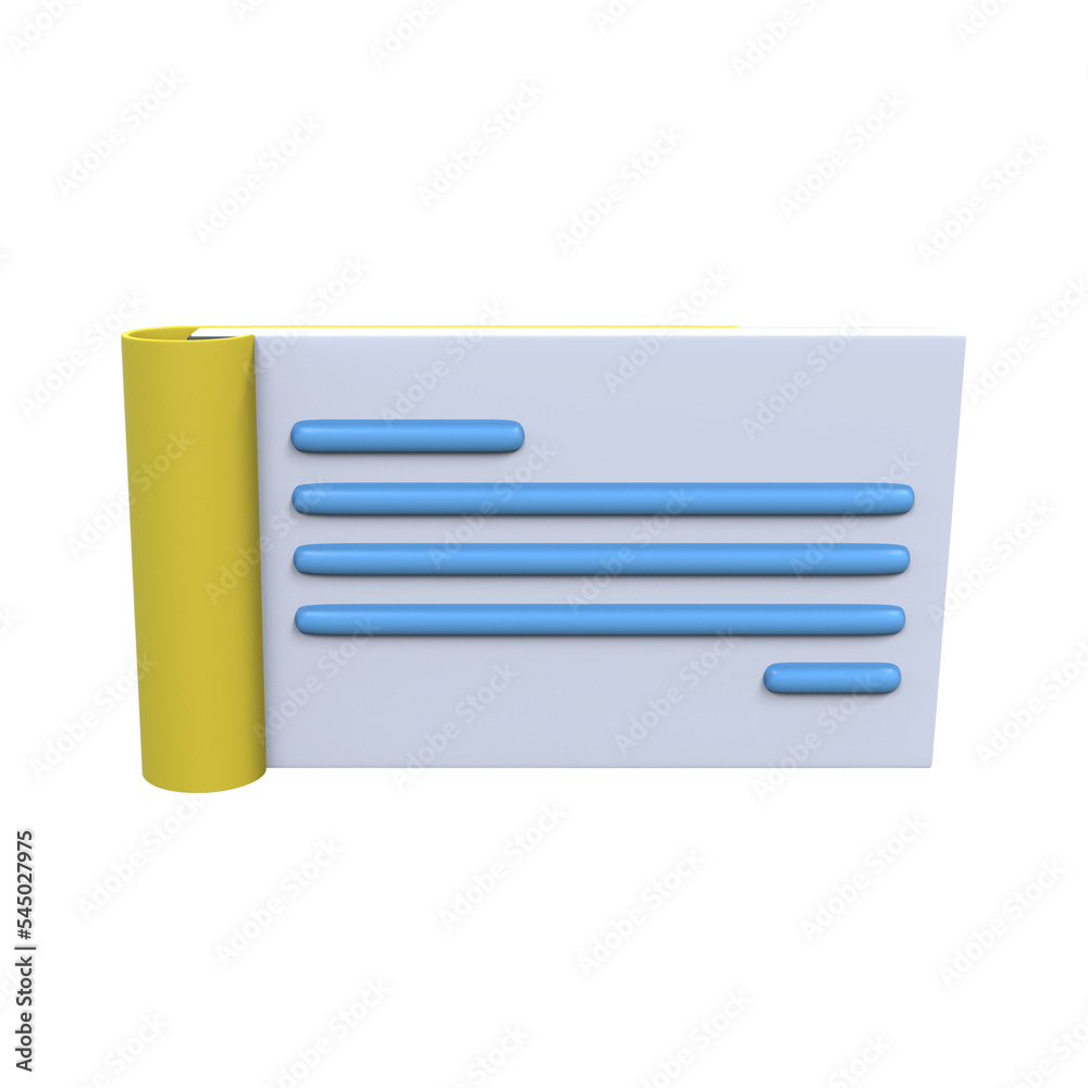 INVOICE BOOK 3D RENDER ISOLATED IMAGES INVOICE BOOK 3D RENDER ISOLATED IMAGES