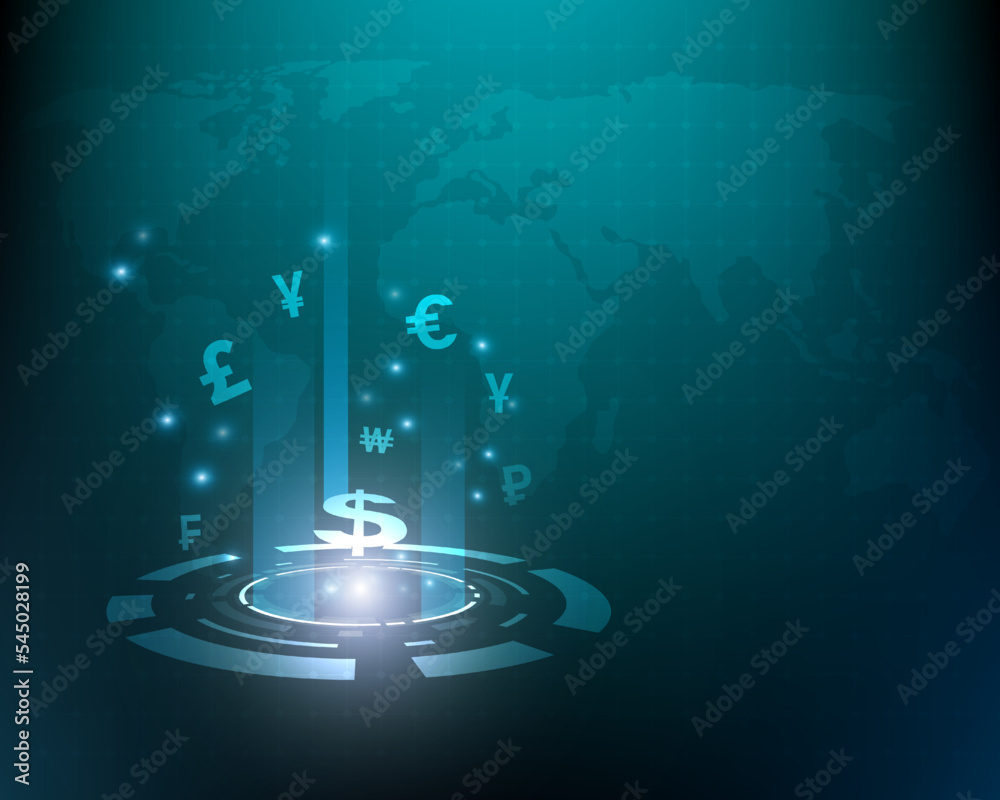 currency exchange global business network abstract currency exchange global business network abstract