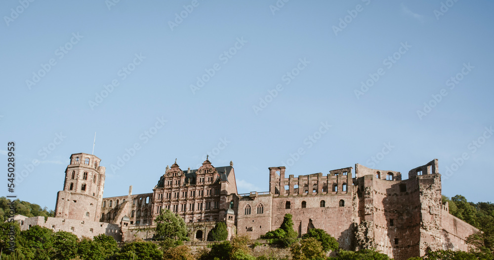 Heidelberg castle in the city