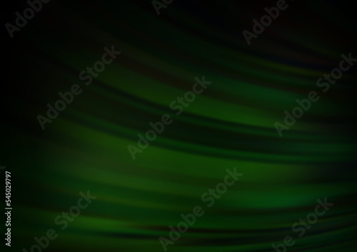 Dark Green vector template with abstract lines.