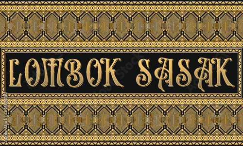 Sasak songket traditional cloth photo