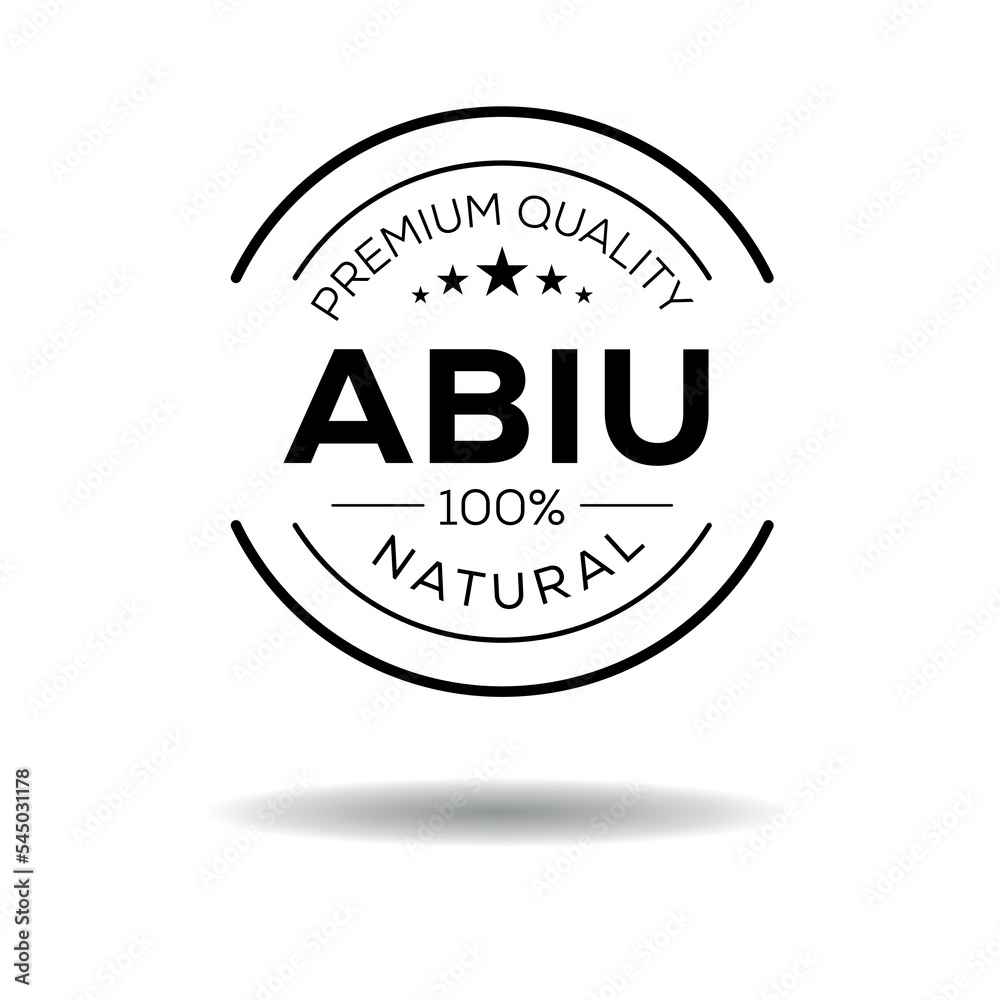 Obraz premium Creative (Abiu), Abiu label, vector illustration.
