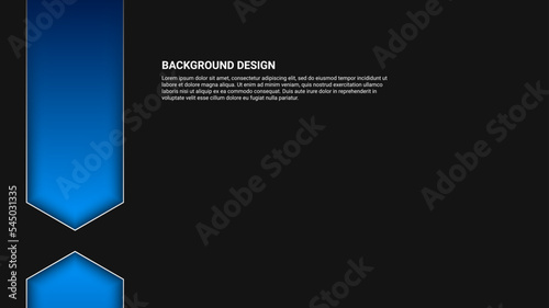 dark abstract background with blue color shapes