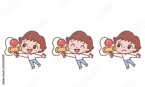けん玉をする子ども