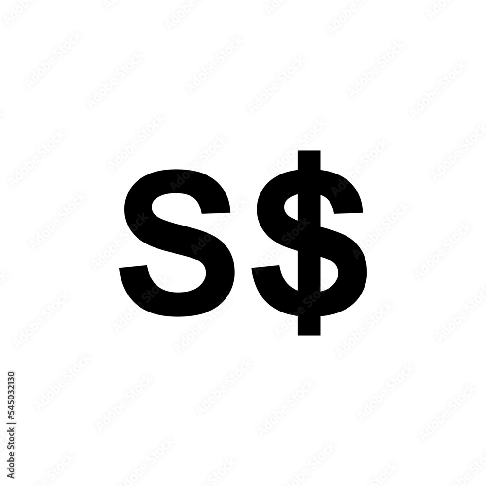 Singapore Currency Icon Symbol. Singapore Dollar, SGD Sign. Vector Illustration Singapore Currency Icon Symbol. Singapore Dollar, SGD Sign. Vector Illustration