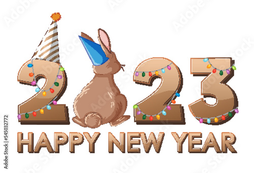 Happy new year 2023 rabbit year