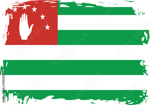 Grunge Abkhazia flag.flag of Abkhazia,banner vector illustration. Vector illustration eps10.