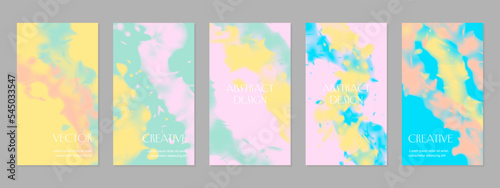 Watercolor abstract art backgrounds. Good for social media story post, brochure, poster, marketing materials, website.